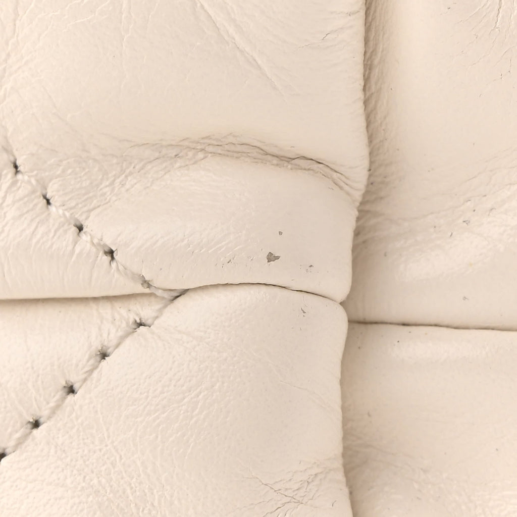 Shiny Calfskin Quilted Mini Chanel 22 White