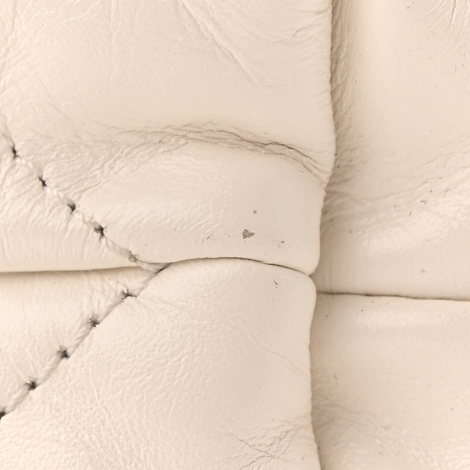 Shiny Calfskin Quilted Mini Chanel 22 White