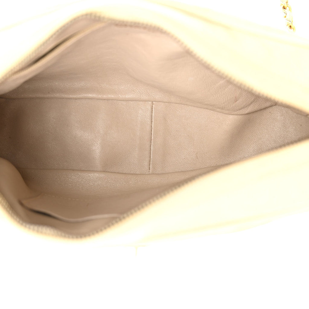 Caviar Quilted Camera Case Beige Clair