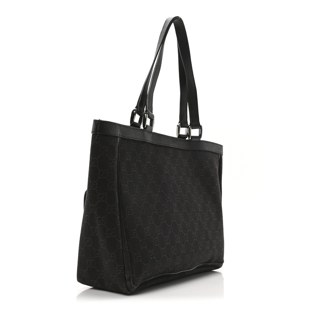 Monogram Abbey D Ring  Tote Dark Brown