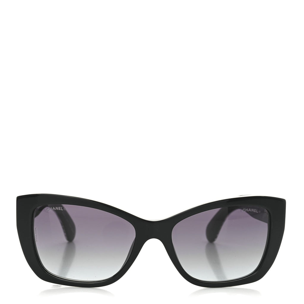 Acetate Metal Butterfly Sunglasses 71553 Black