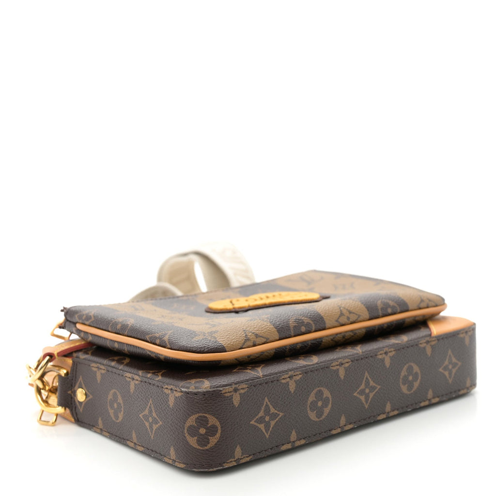 X NIGO Reverse Monogram Stripes Trio Messenger