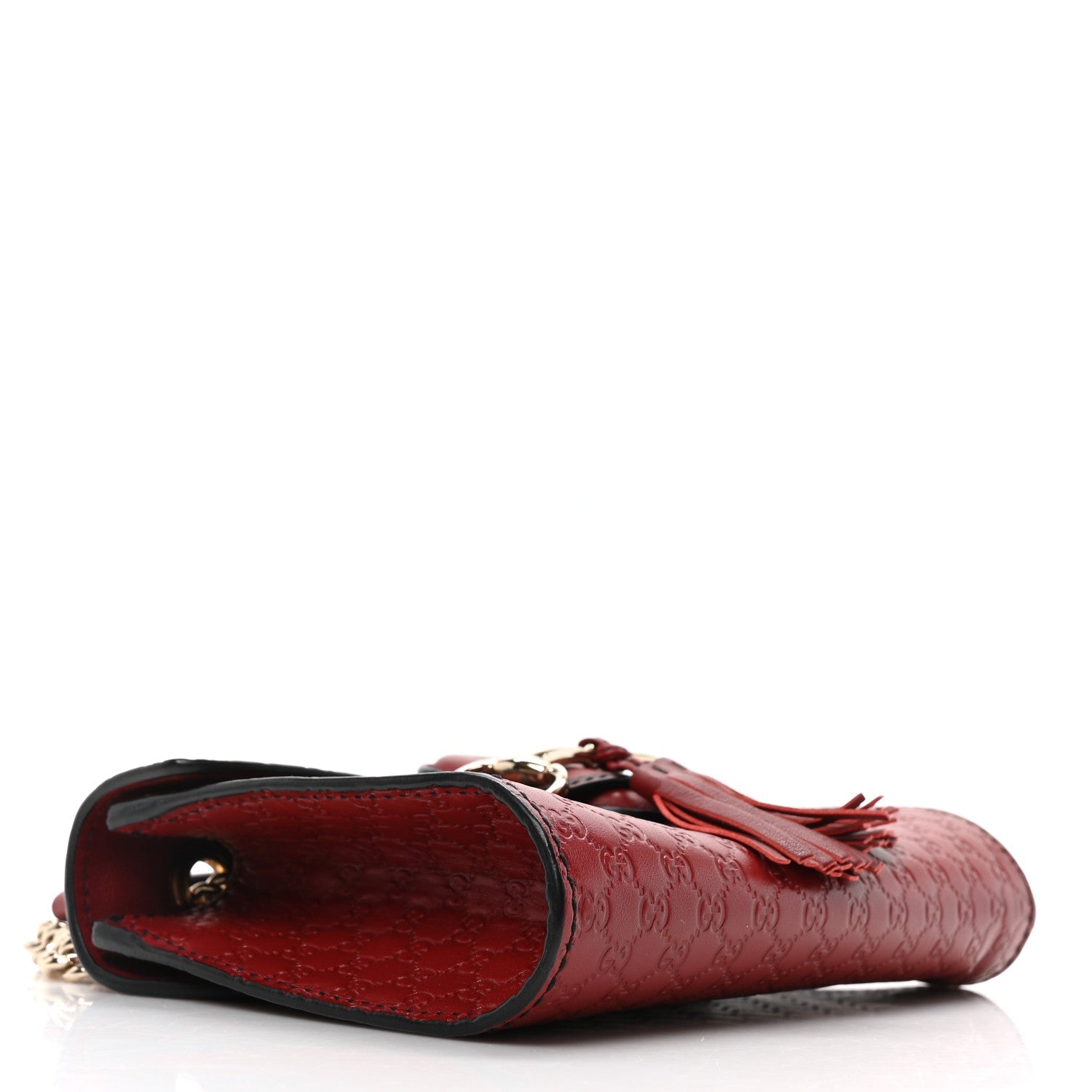Soft Microguccissima Mini Emily Chain Shoulder Bag Rosso