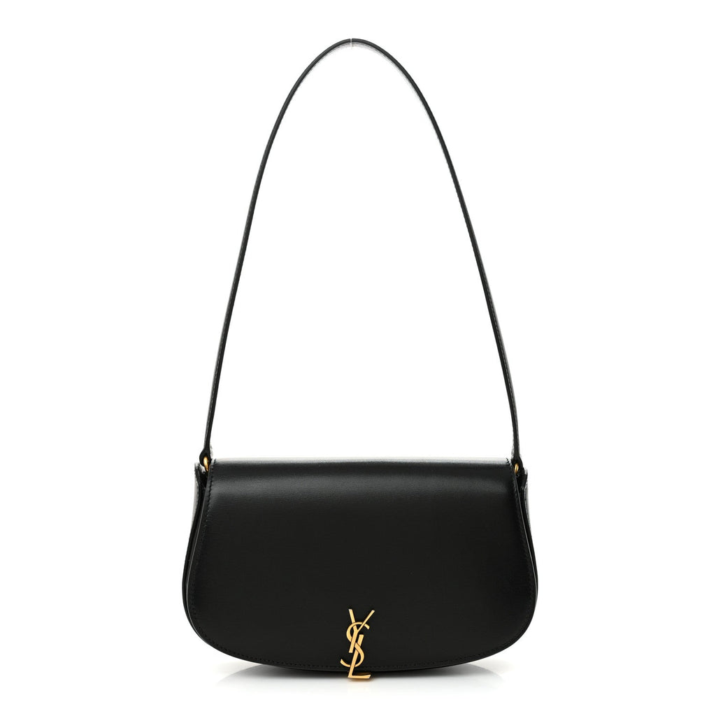 Box Calfskin Mini Voltaire Shoulder Bag Black