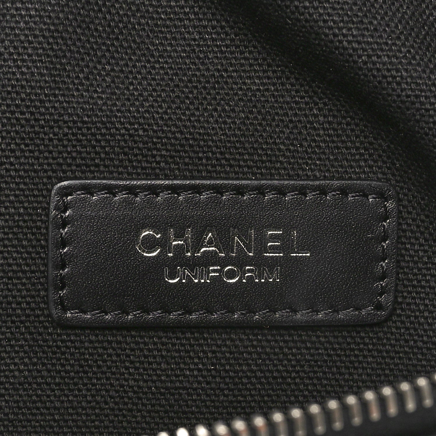 Calfskin Quilted Waist Belt Bag Black