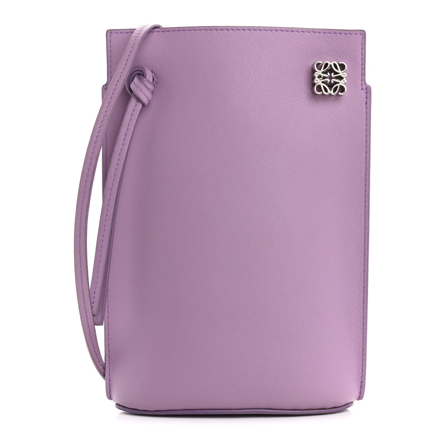 Smooth Calfskin Dice Pocket Purple