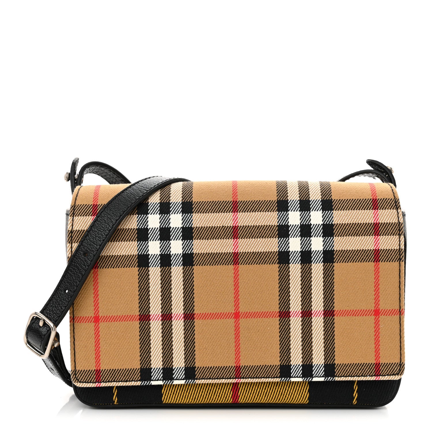 House Check Tartan Mix Hampshire Crossbody Antique Yellow Black