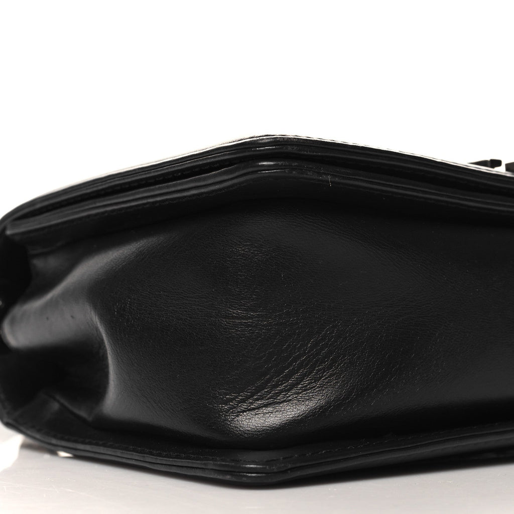 Lambskin Medium Celtic Boy Flap Black