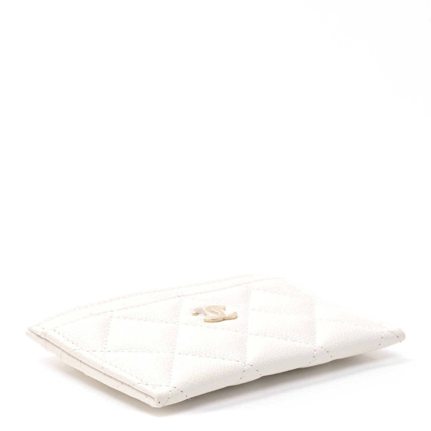 Caviar Quilted  Holder White