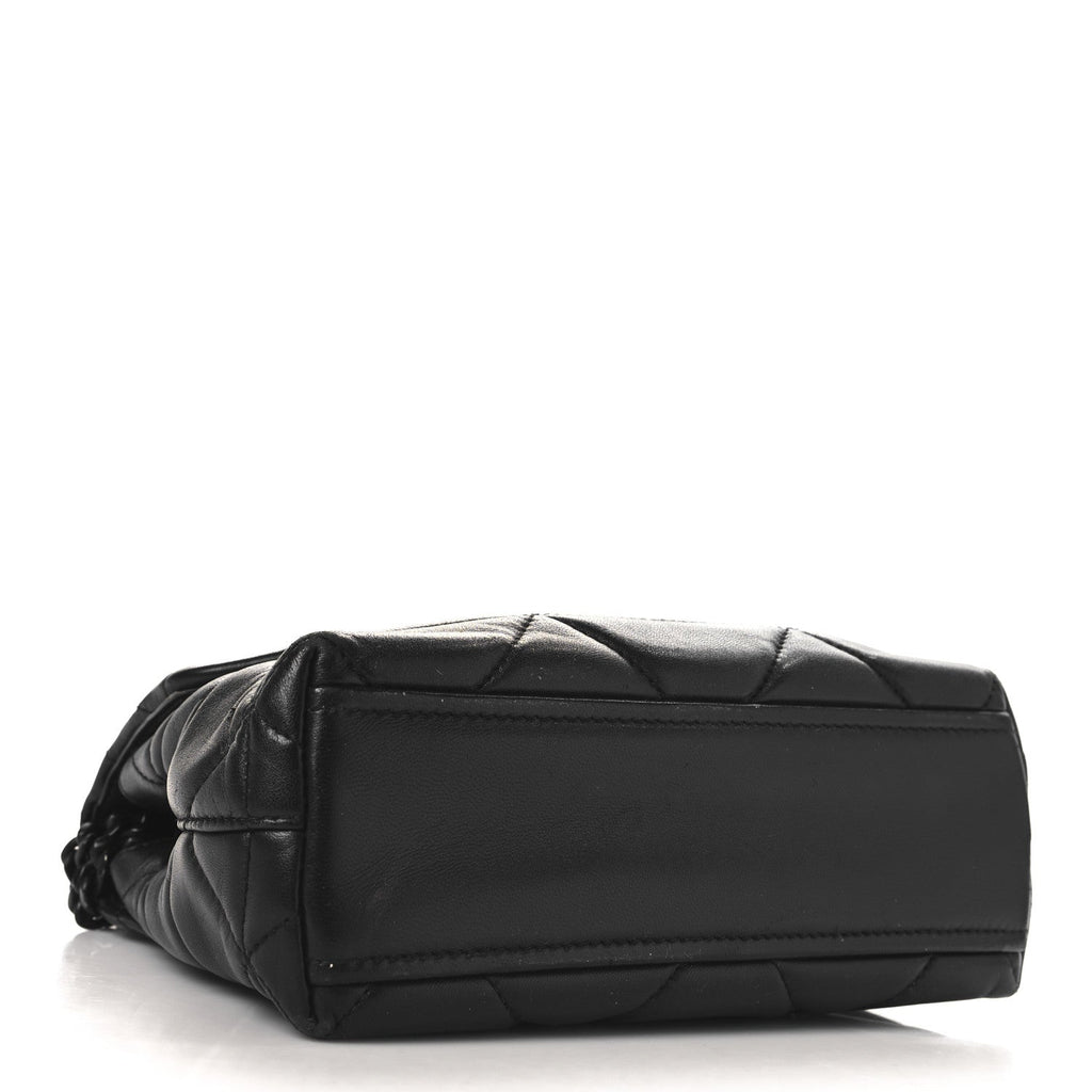 Nappa Triangle Stitched Small Spectrum Bag Black