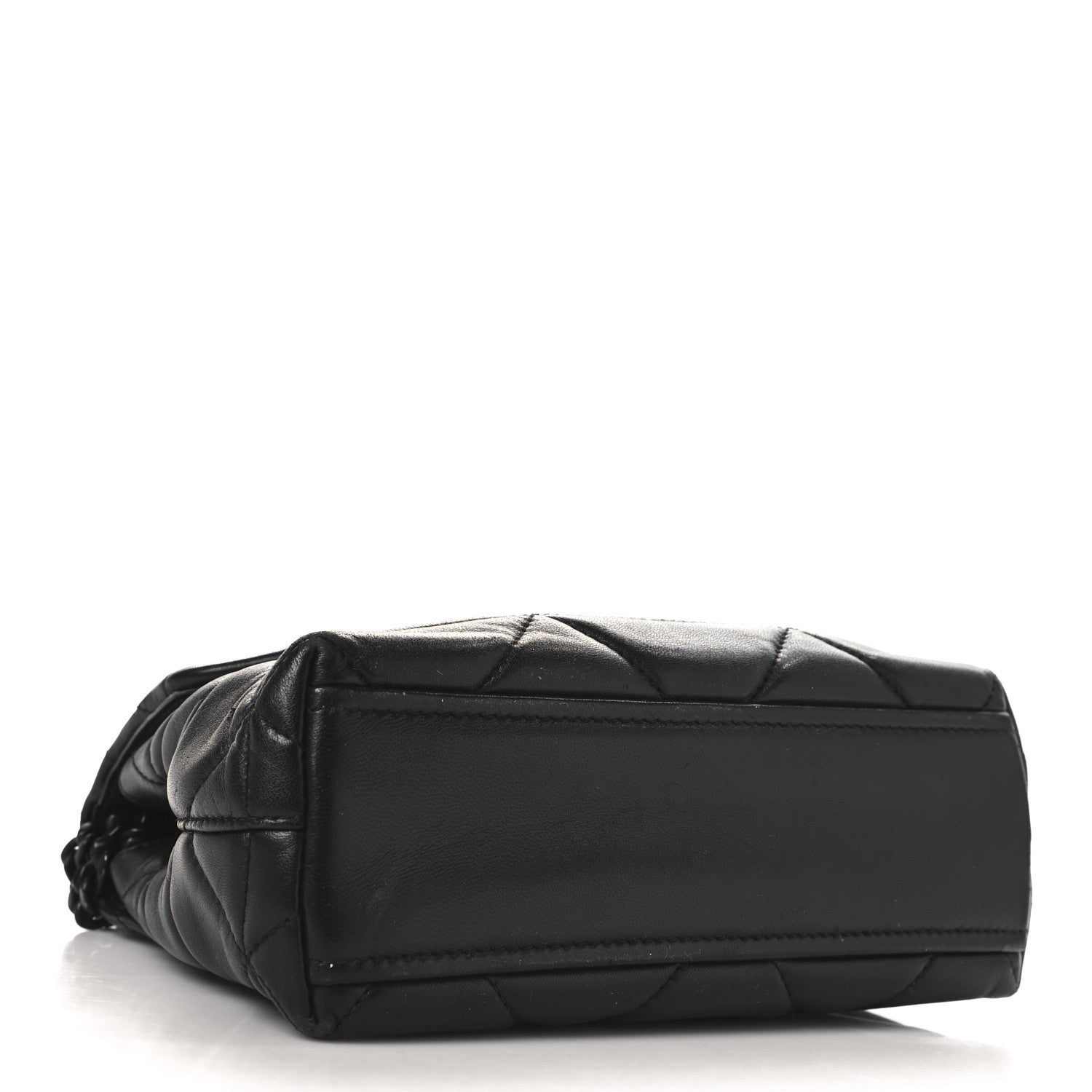 Nappa Triangle Stitched Small Spectrum Bag Black