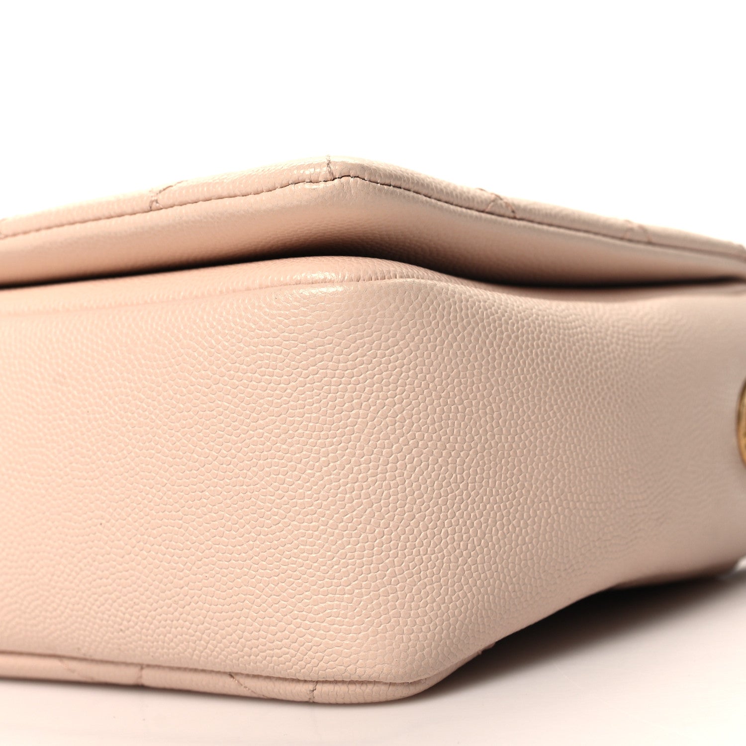 Caviar Quilted Medium Fashion Therapy Flap Beige