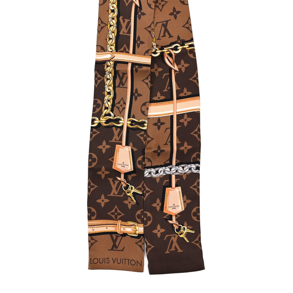 Silk Monogram Confidential Bandeau Brown