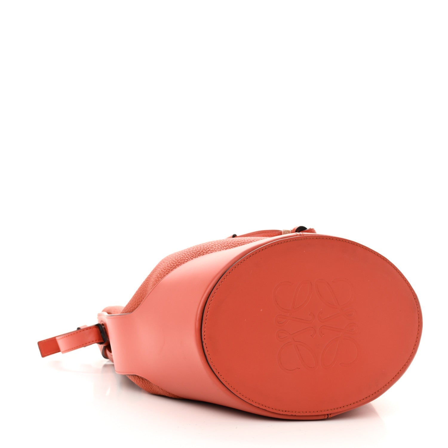 Calfskin Medium Balloon Bucket Bag Pumpkin