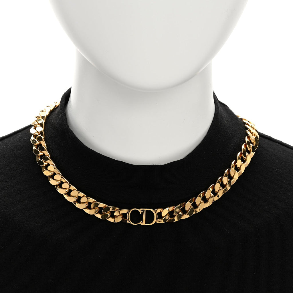 Metal Danseuse Etoile Chain Choker Necklace Gold