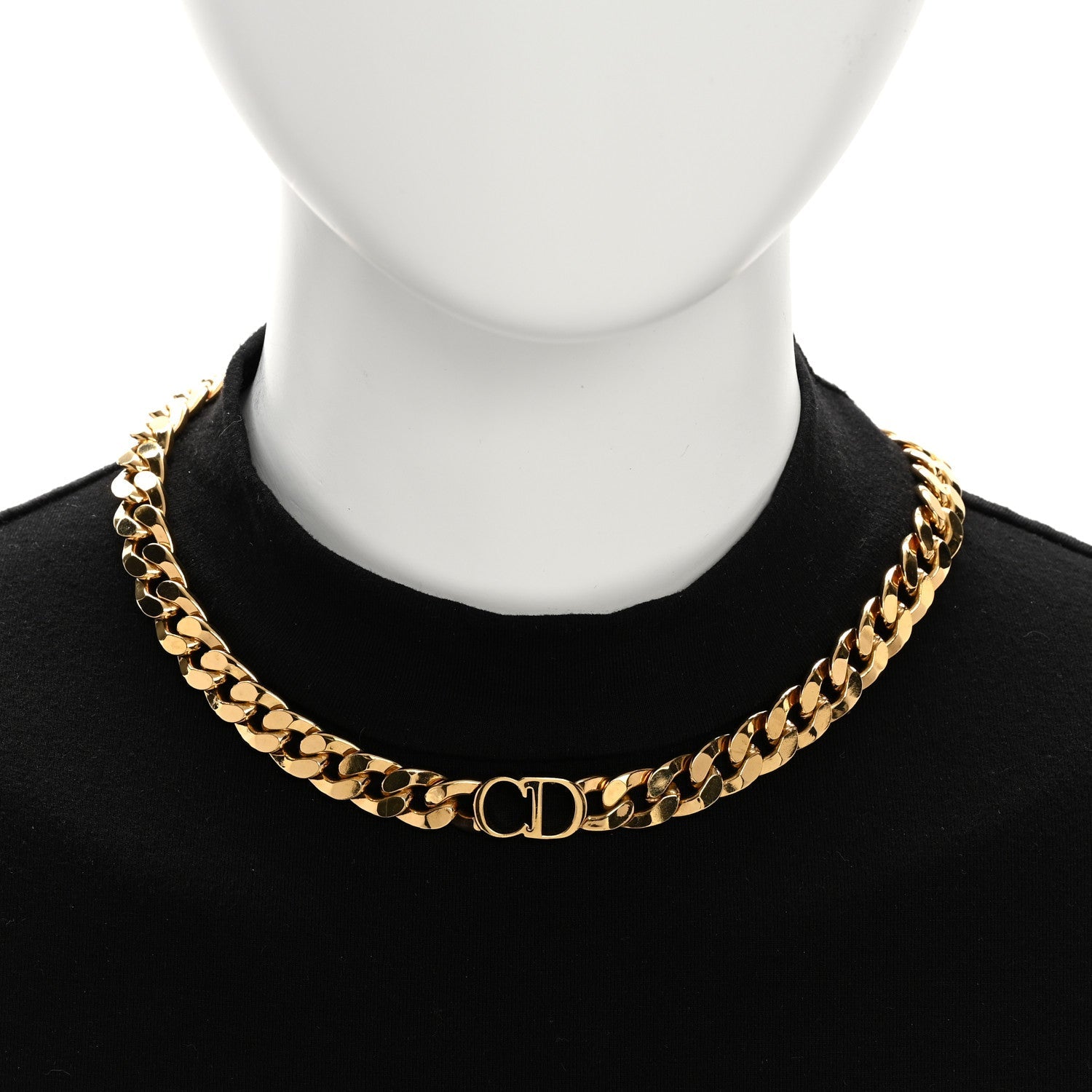 Metal Danseuse Etoile Chain Choker Necklace Gold