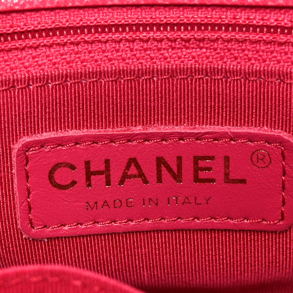 Caviar Quilted Small Fashion Therapy Flap Bag Dark Pink
