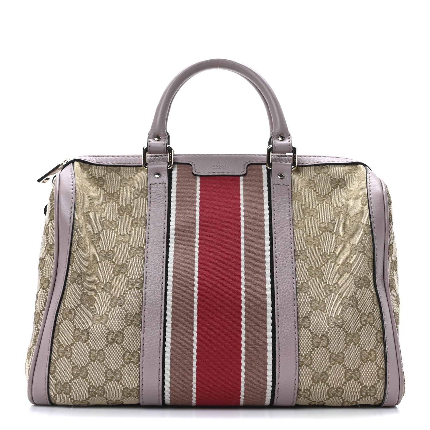 Monogram Selleria Calfskin Vintage Web Medium Boston New Sand Lilas