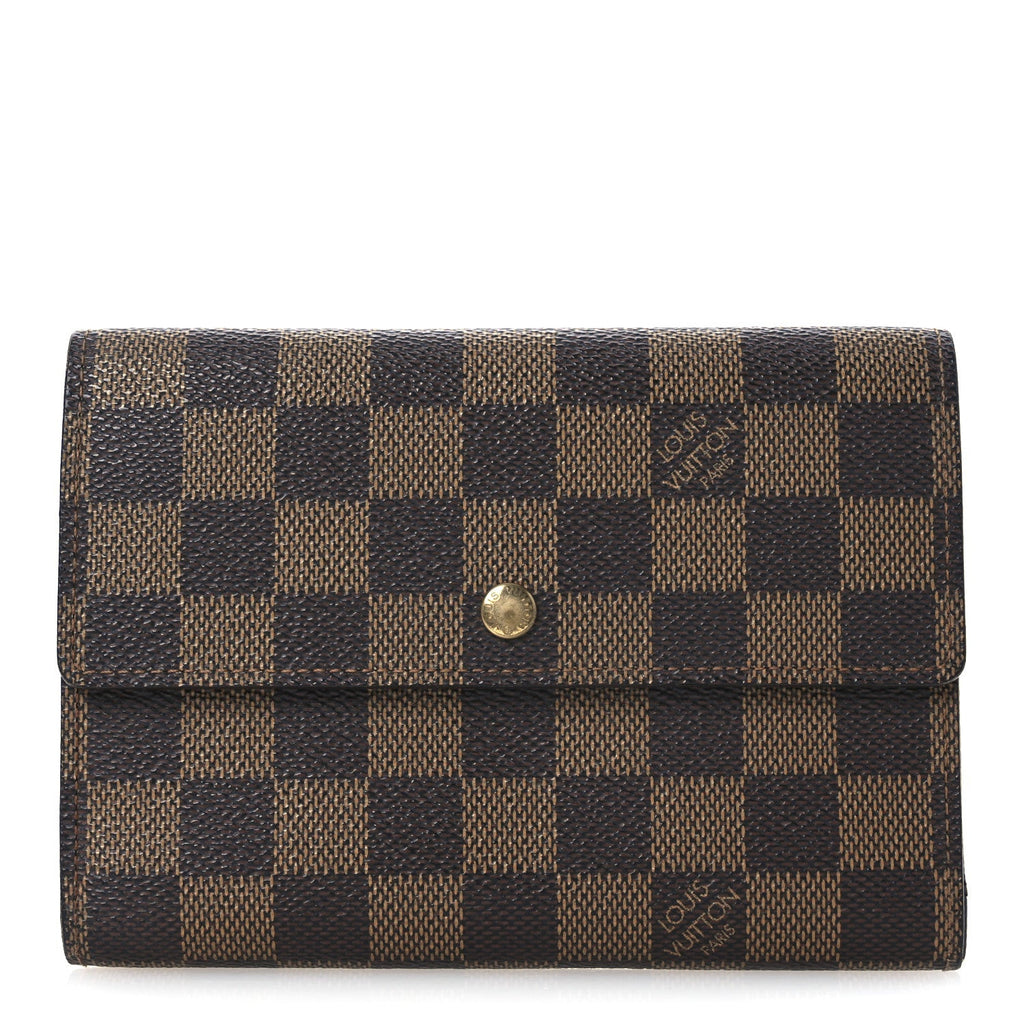 Damier Ebene Porte Tresor Etui Papier Wallet