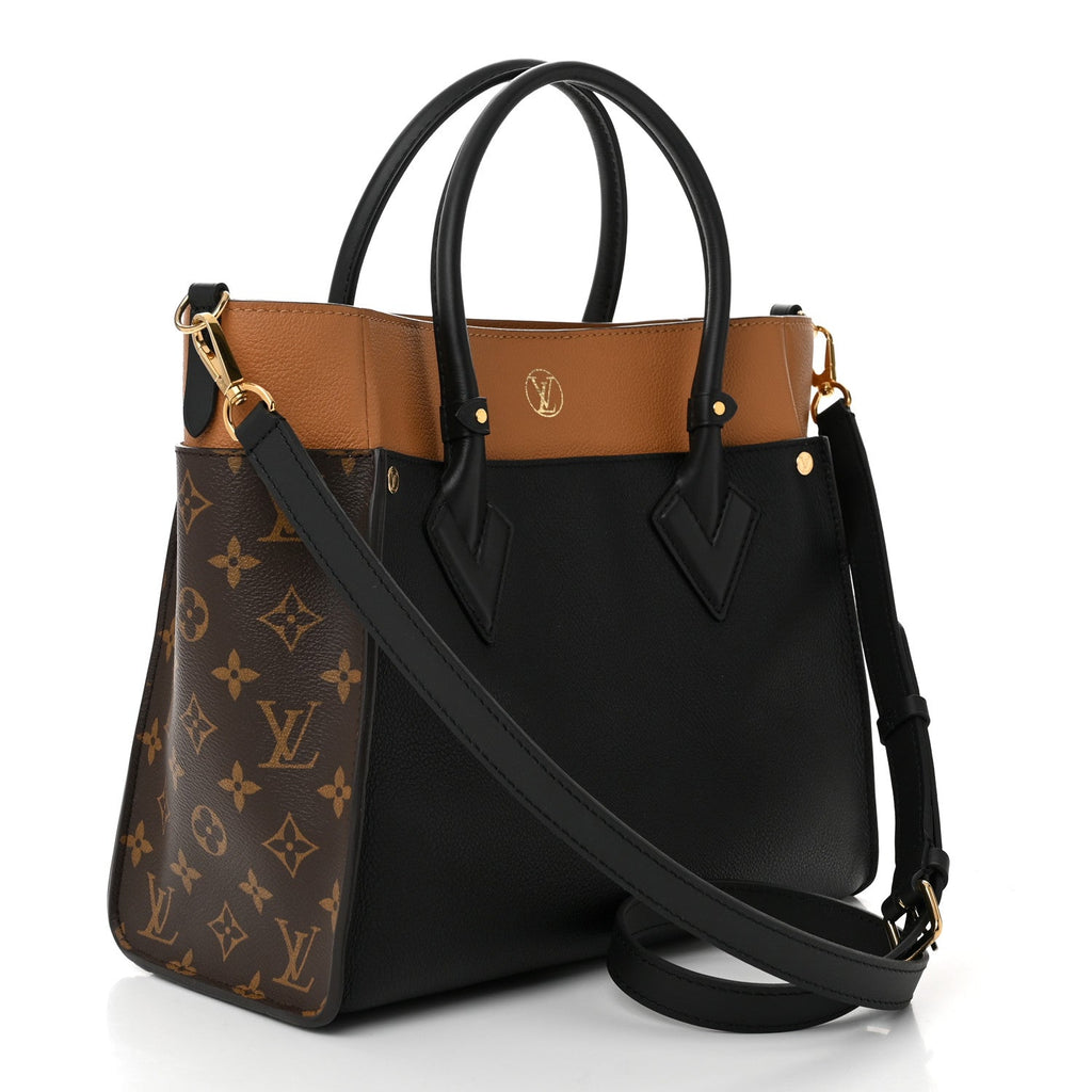 Calfskin Monogram On My Side Black