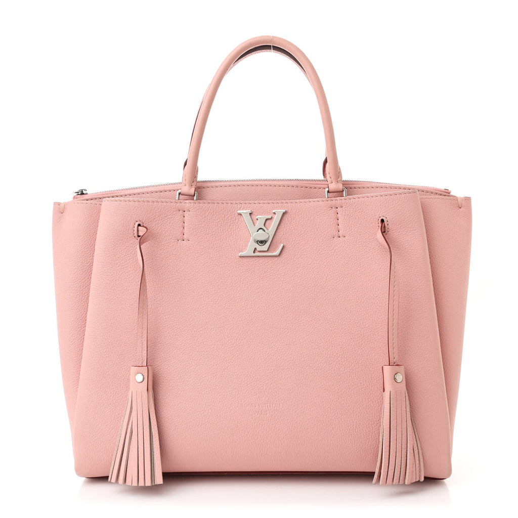 Calfskin Lockmeto Rose Poudre