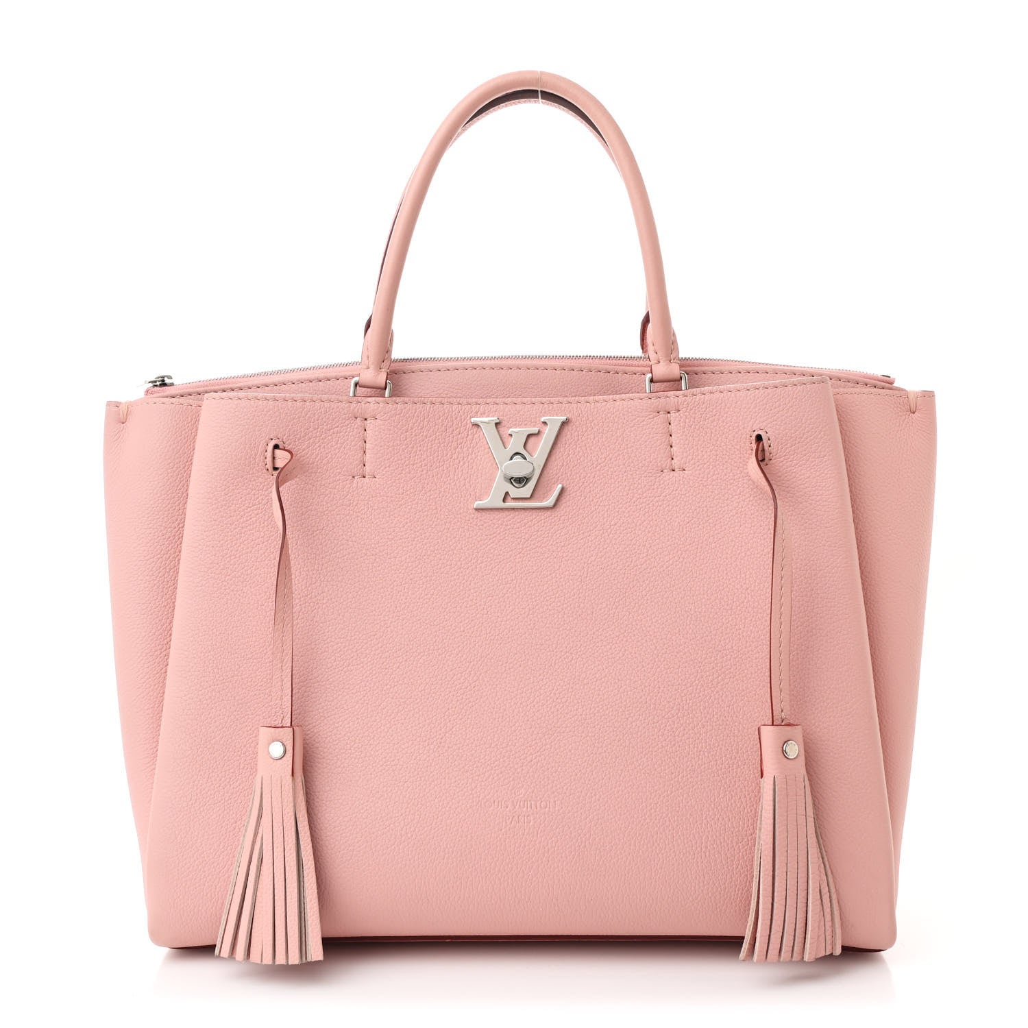 Calfskin Lockmeto Rose Poudre