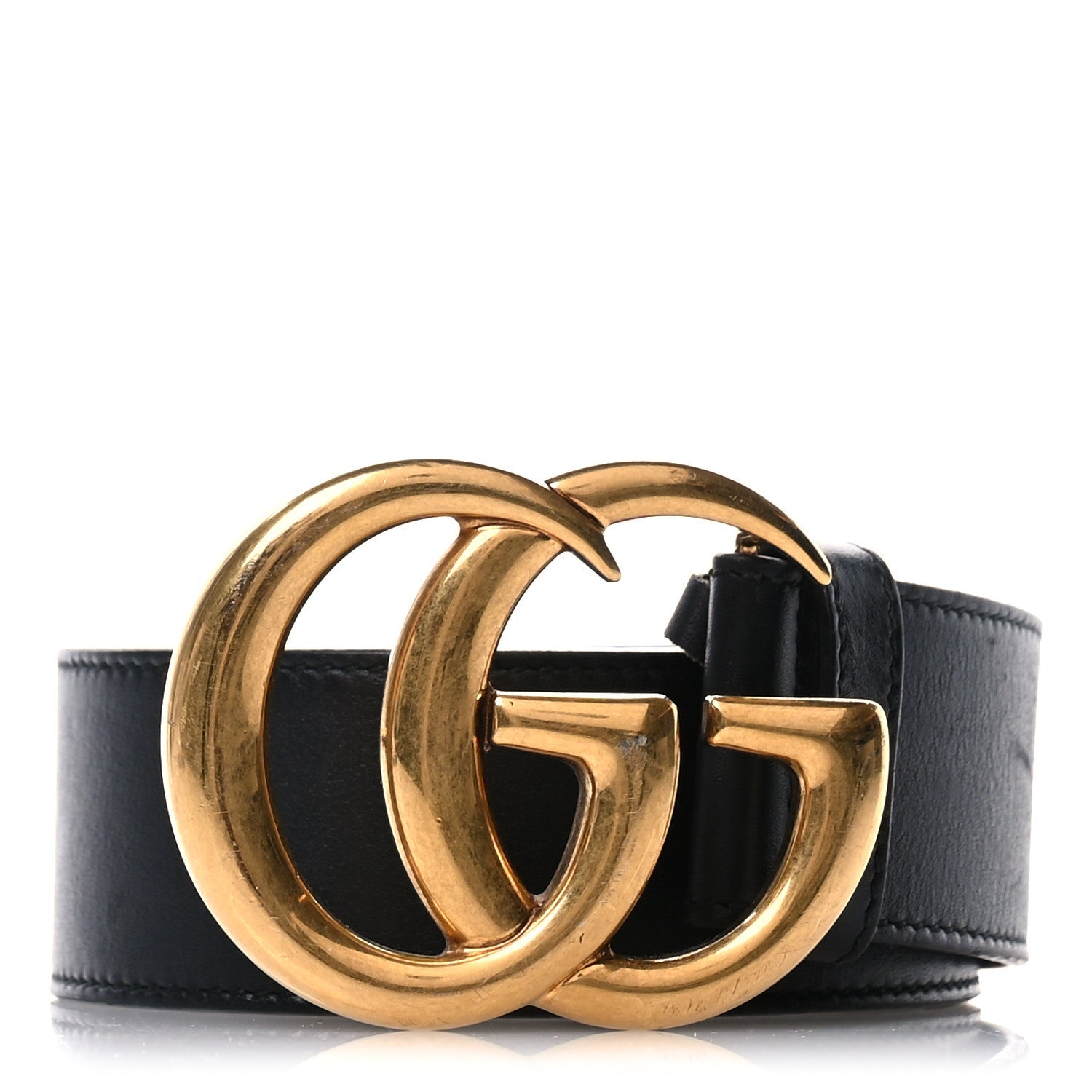 Textured Calfskin Double G 40mm Belt 90 36 Black