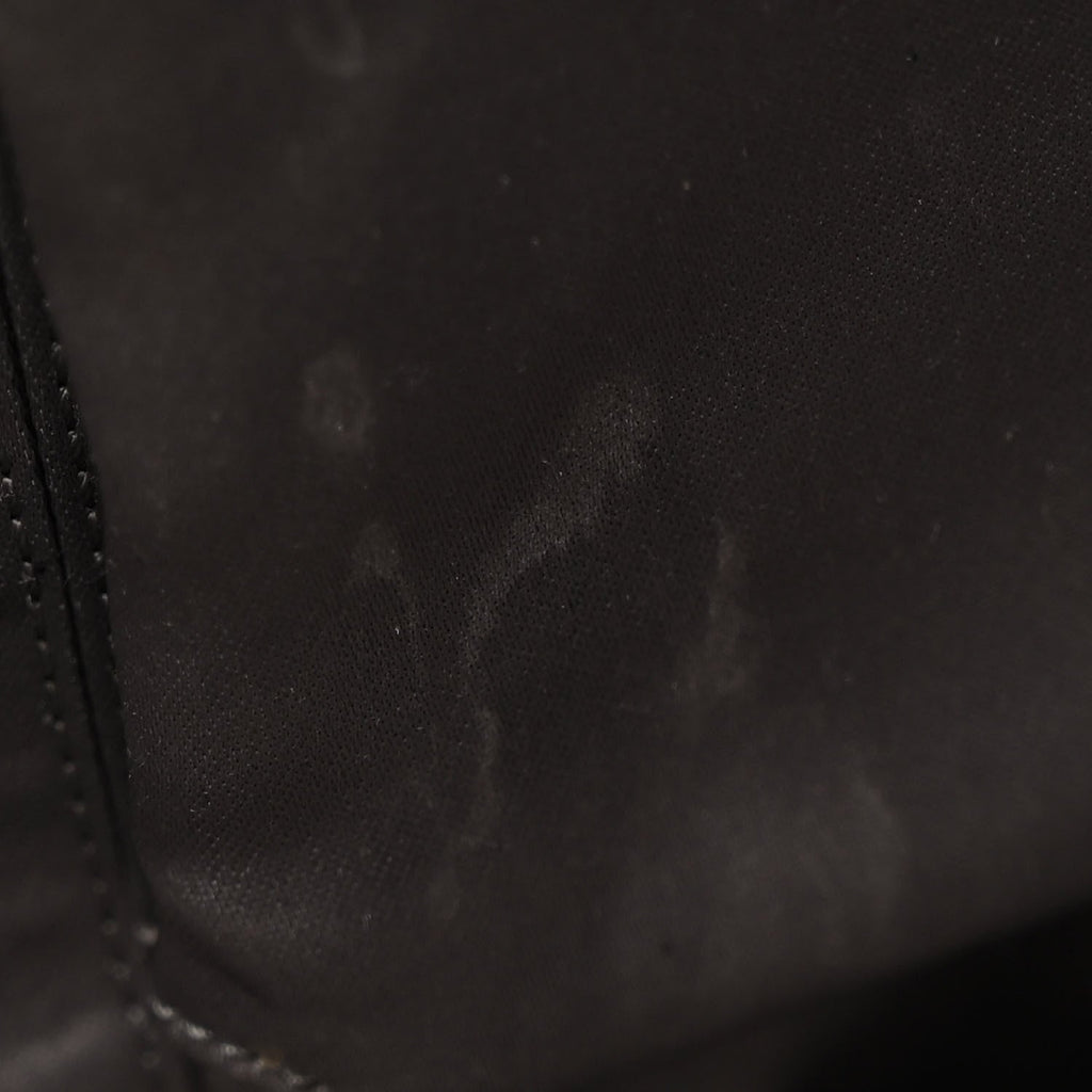 Crinkled Coated Canvas Le Marais Large Tote Black