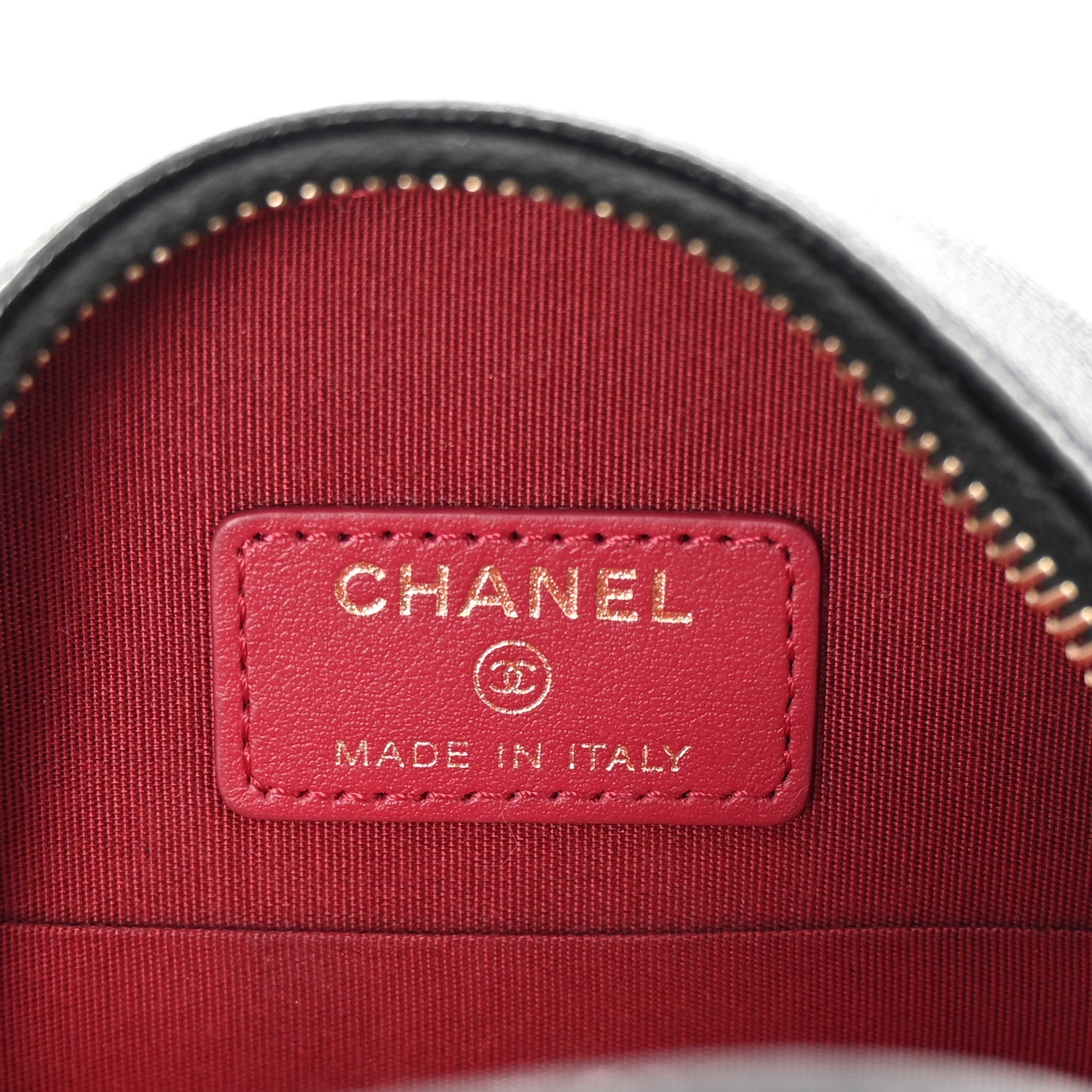 Shiny Goatskin Quilted Chanel 19 Round Clutch With Chain Black