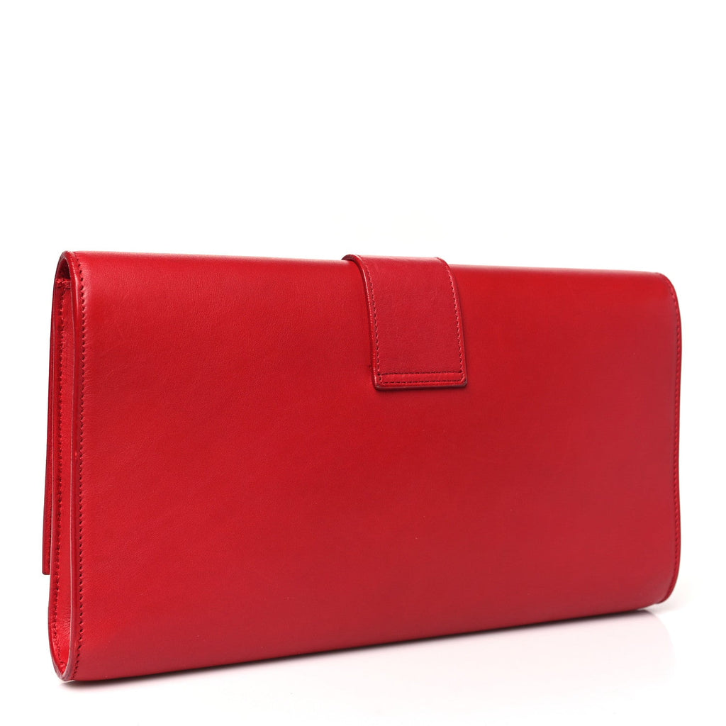 Calfskin Classic Y Ligne Clutch Red