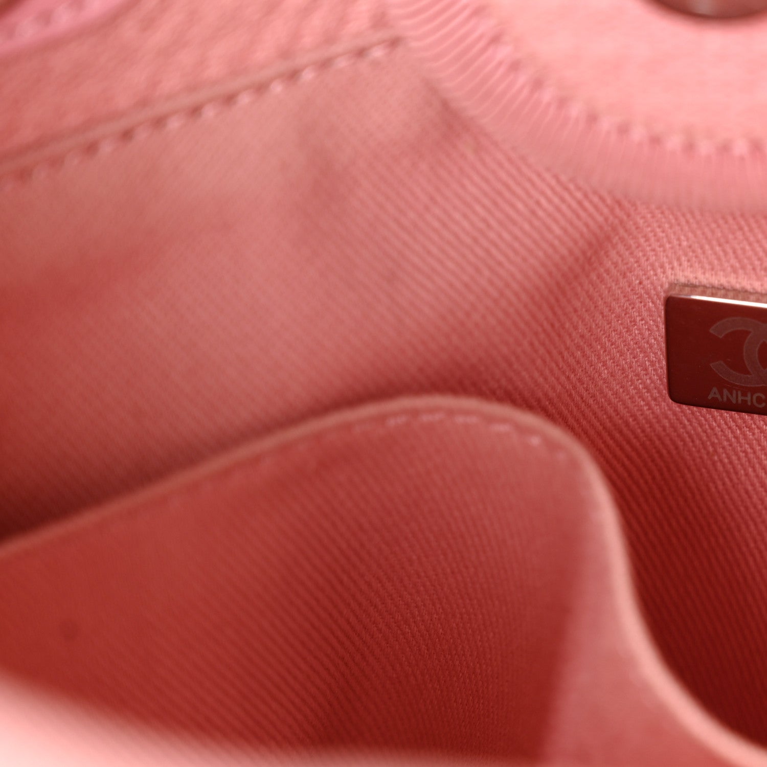 Mixed Fibers Calfskin Mini Deauville Tote Rose Pink