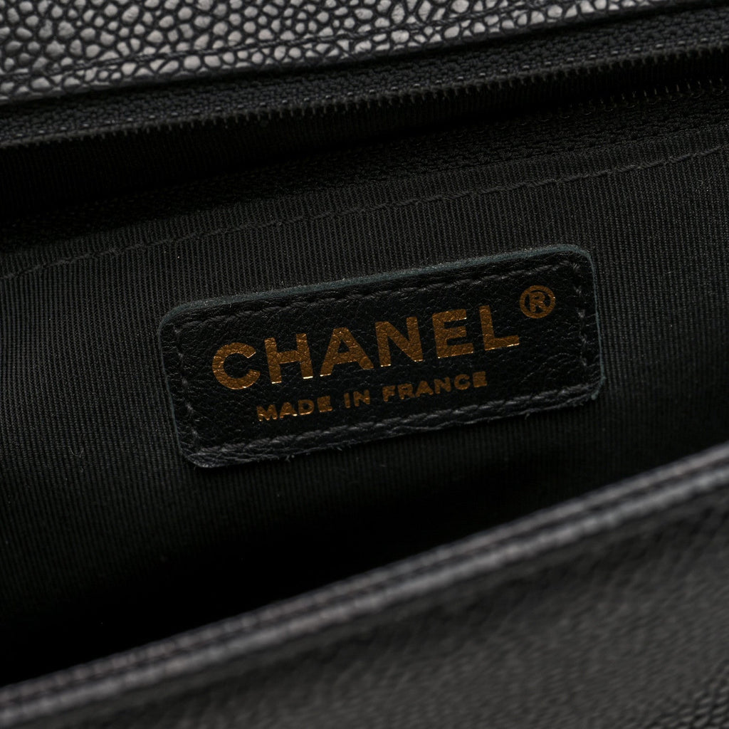 Caviar Quilted New Medium Boy Flap Black
