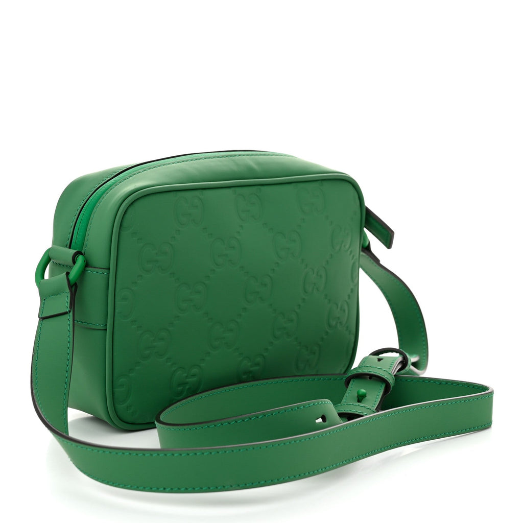 Rubber Effect Monogram GG Crossbody Bag New Shamrock