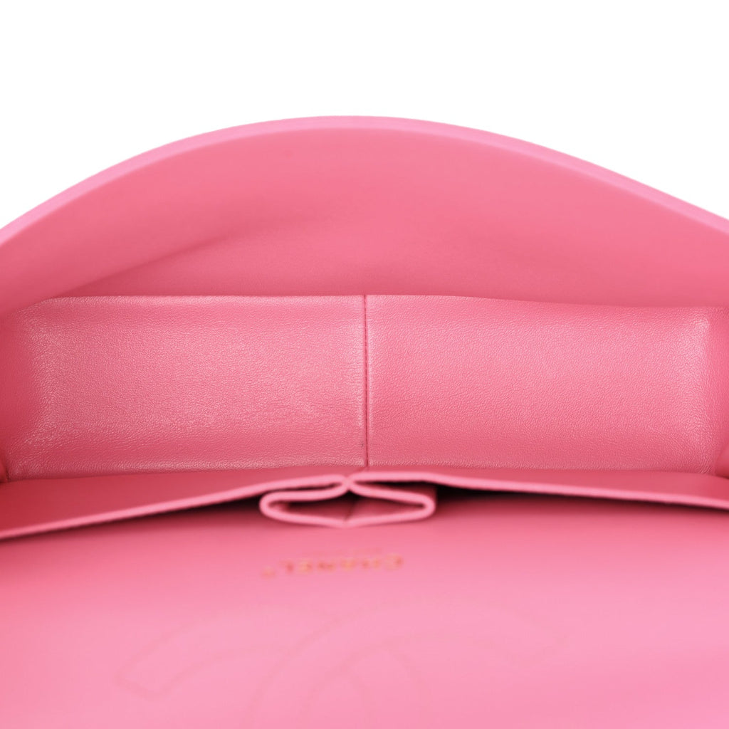 Caviar Quilted Jumbo Double Flap Pink