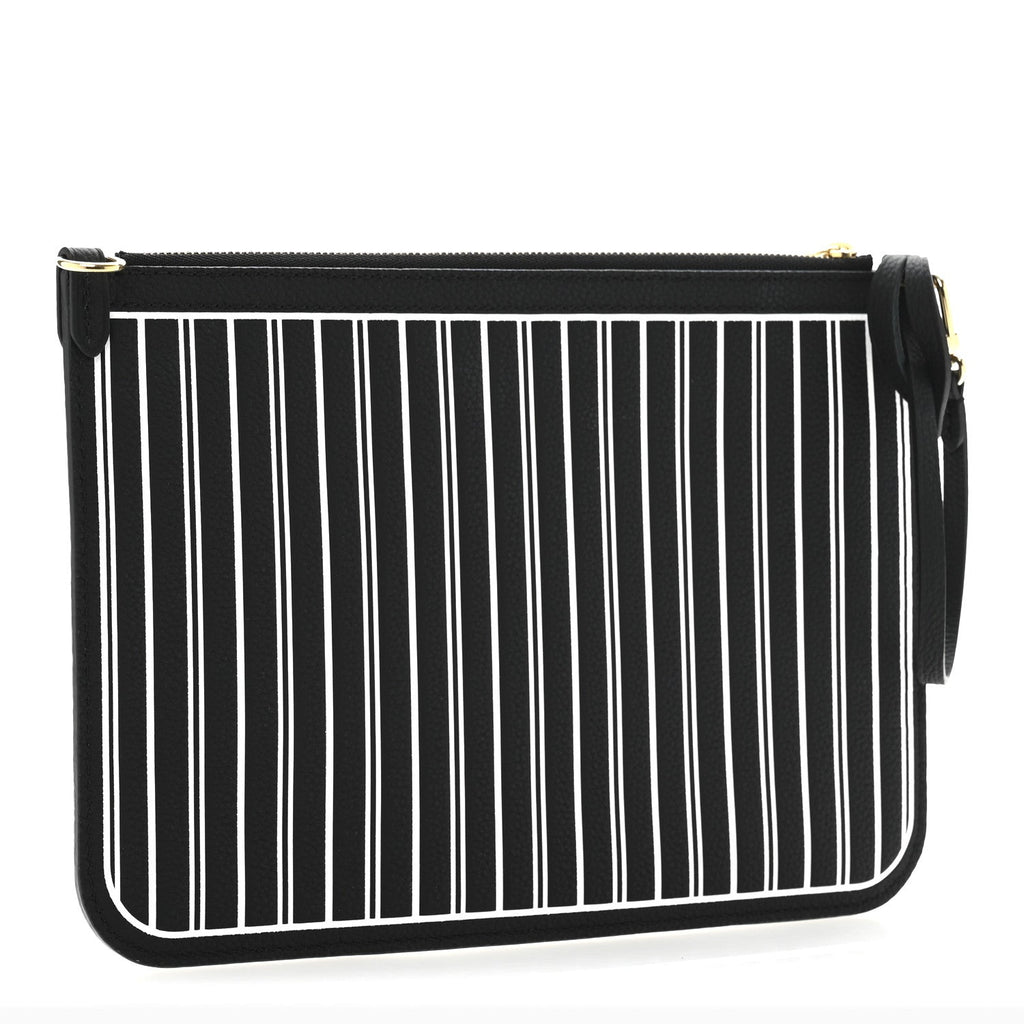 Calfskin Neverfull Inside Out MM Pochette Black