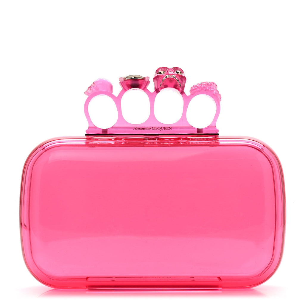 Resin Knuckle Clutch Pink