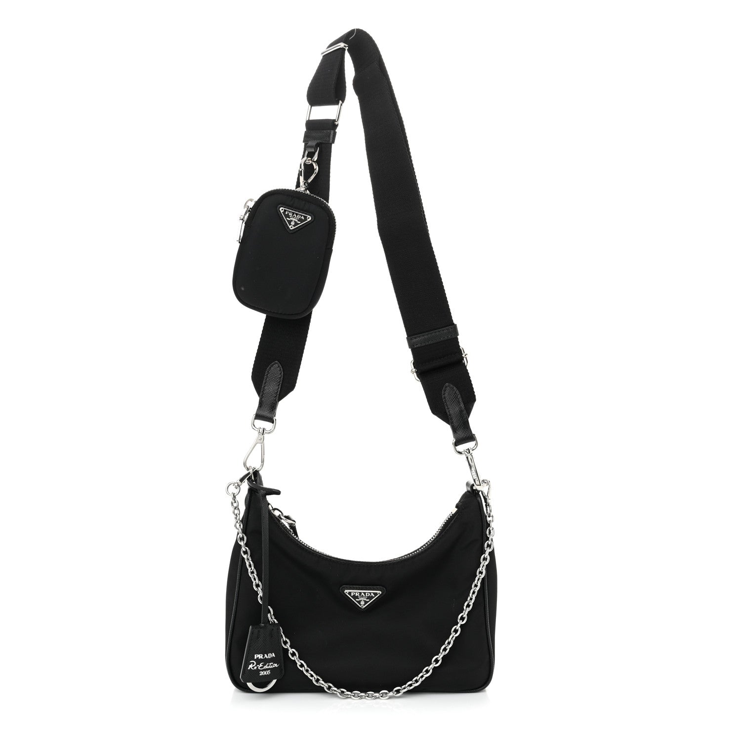 Nylon Re-Edition 2005 Shoulder Bag Black