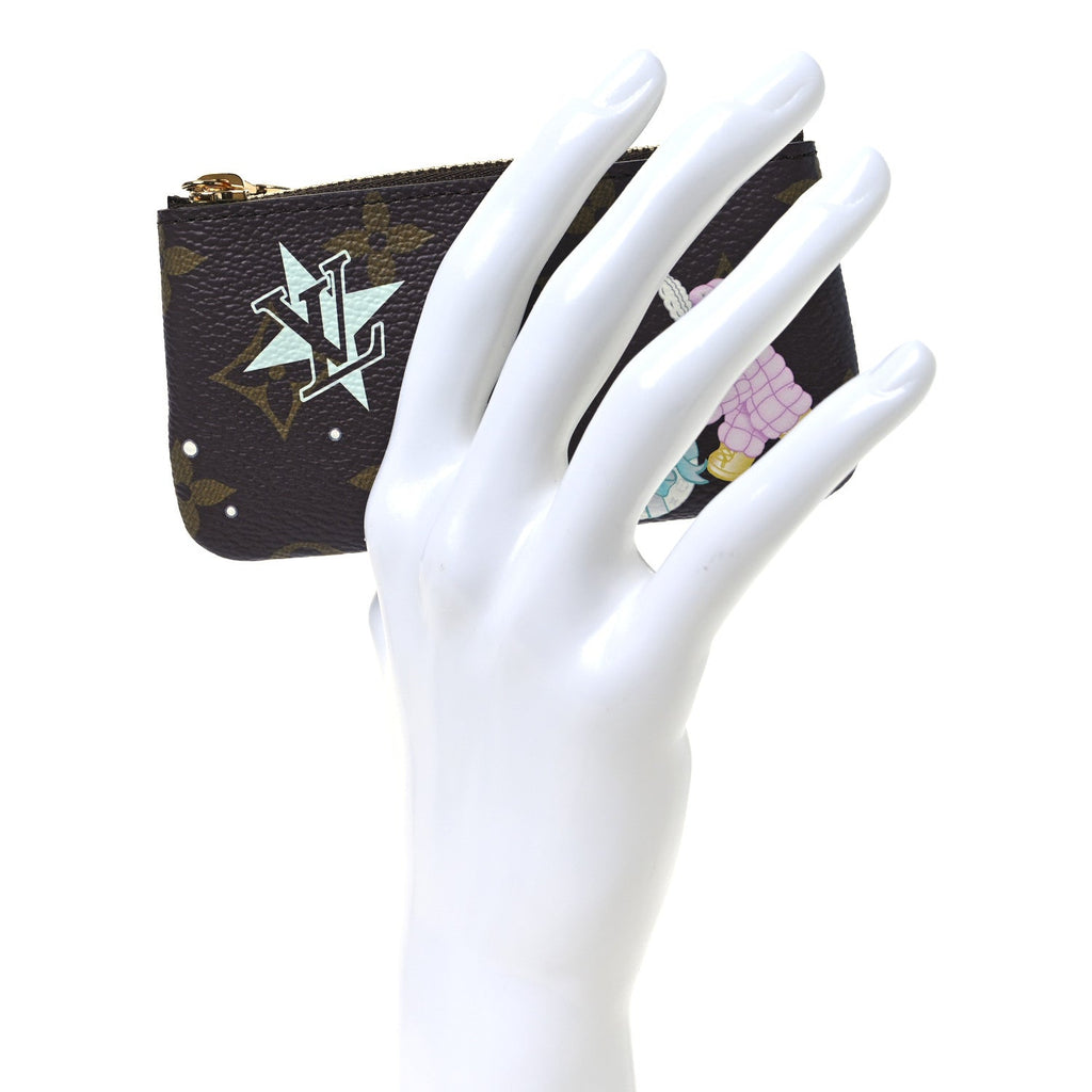 Monogram 2025 Christmas Animation Key Pouch Azur Frost