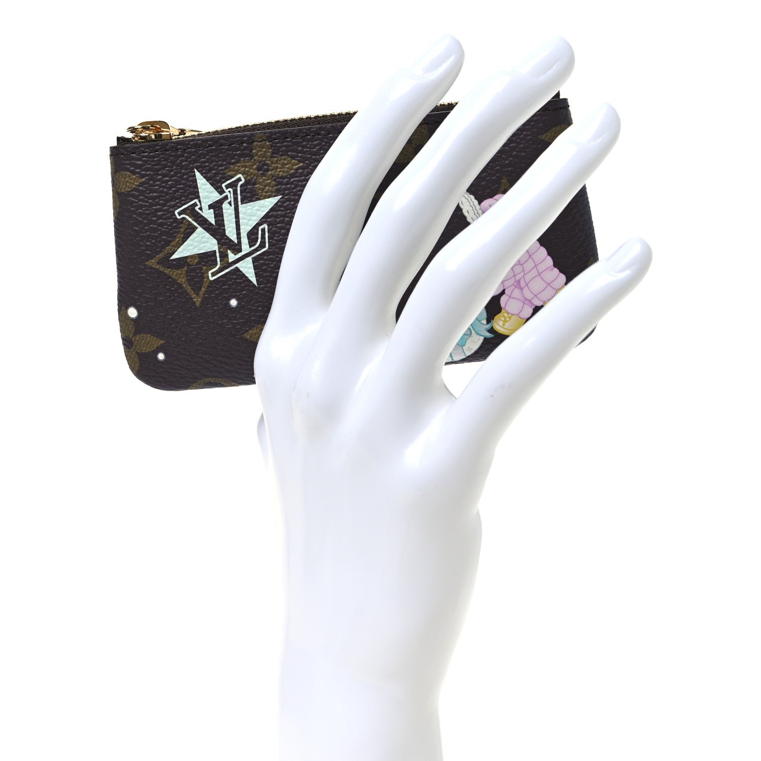 Monogram 2025 Christmas Animation Key Pouch Azur Frost