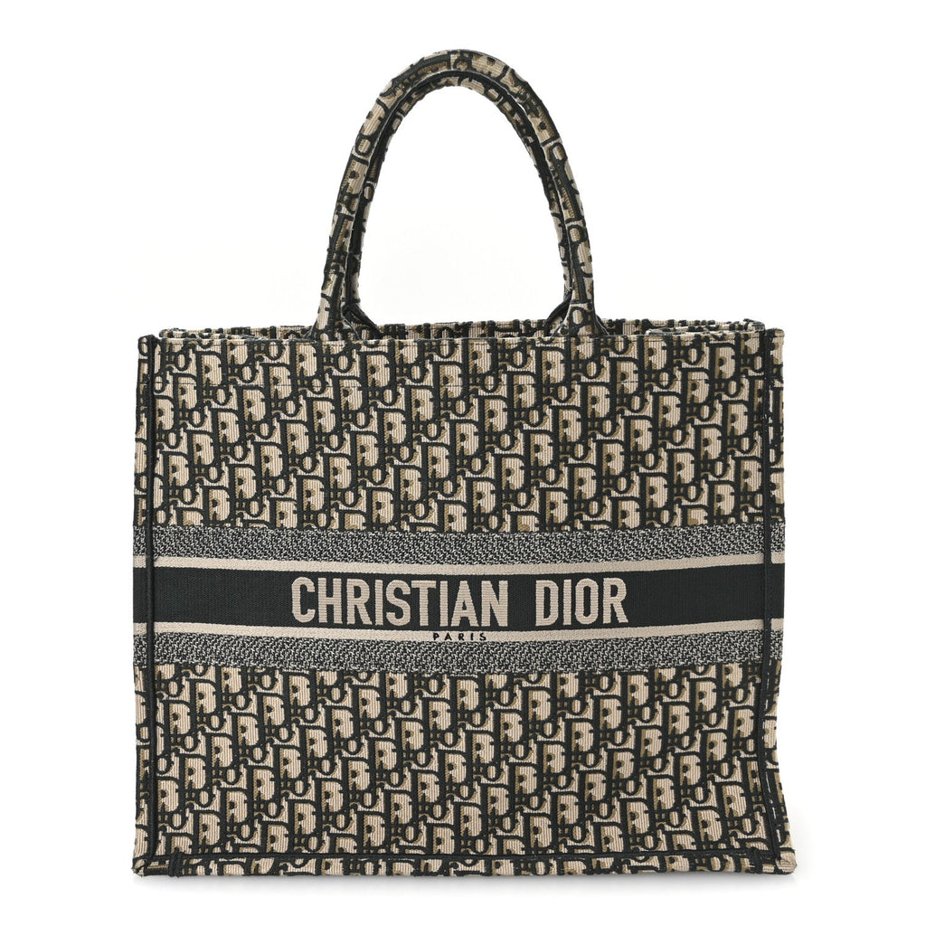 Oblique Large Book Tote Vert Multicolor