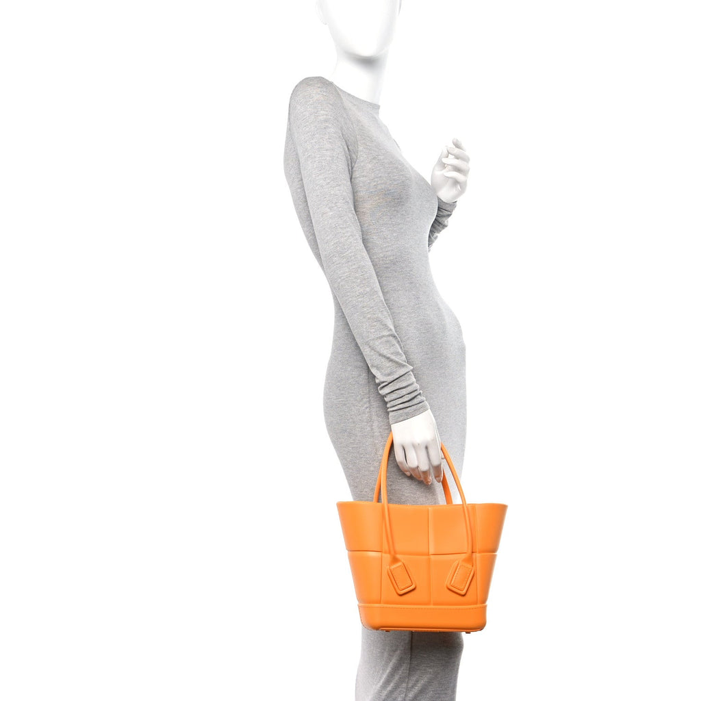 Rubber Maxi Intrecciato Mini Arco Tangerine