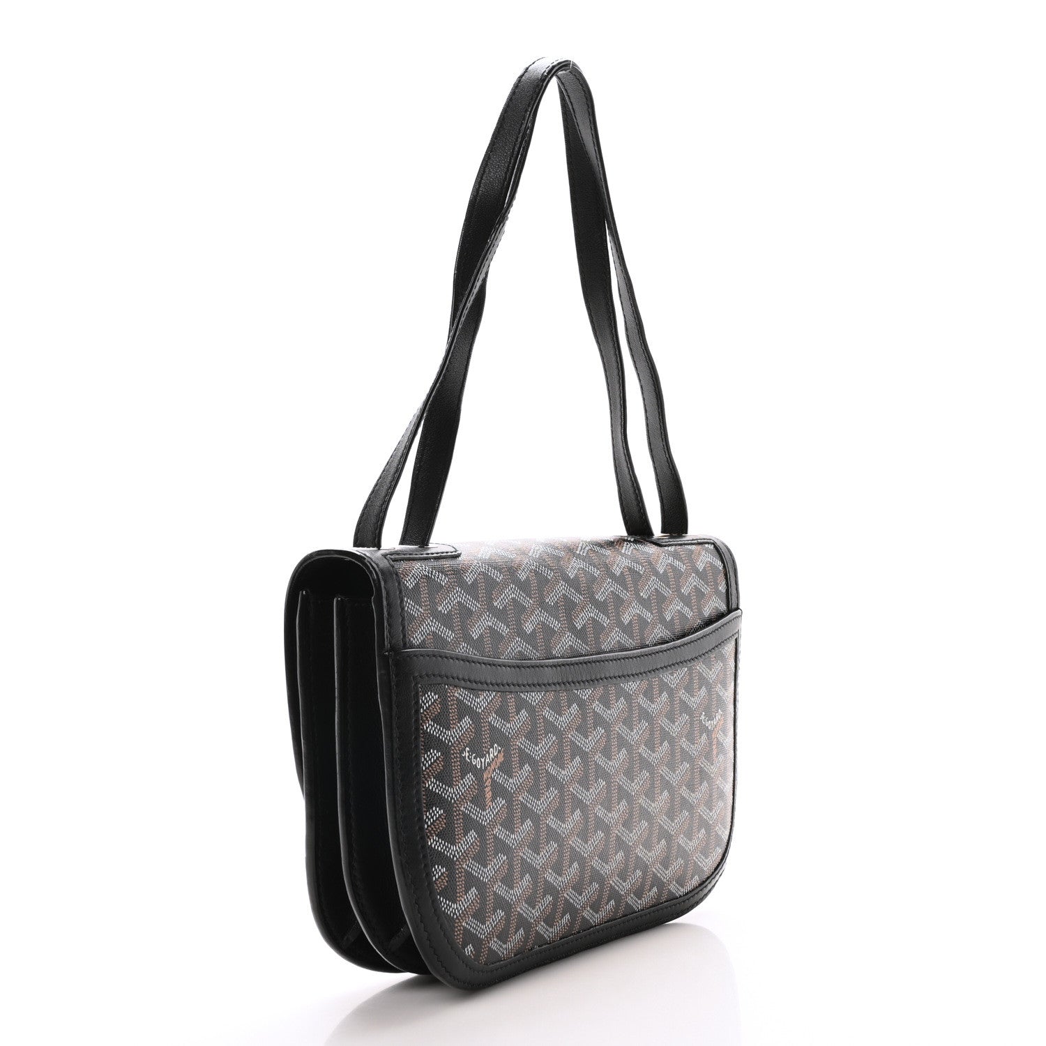Goyardine 233 Shoulder Bag Black