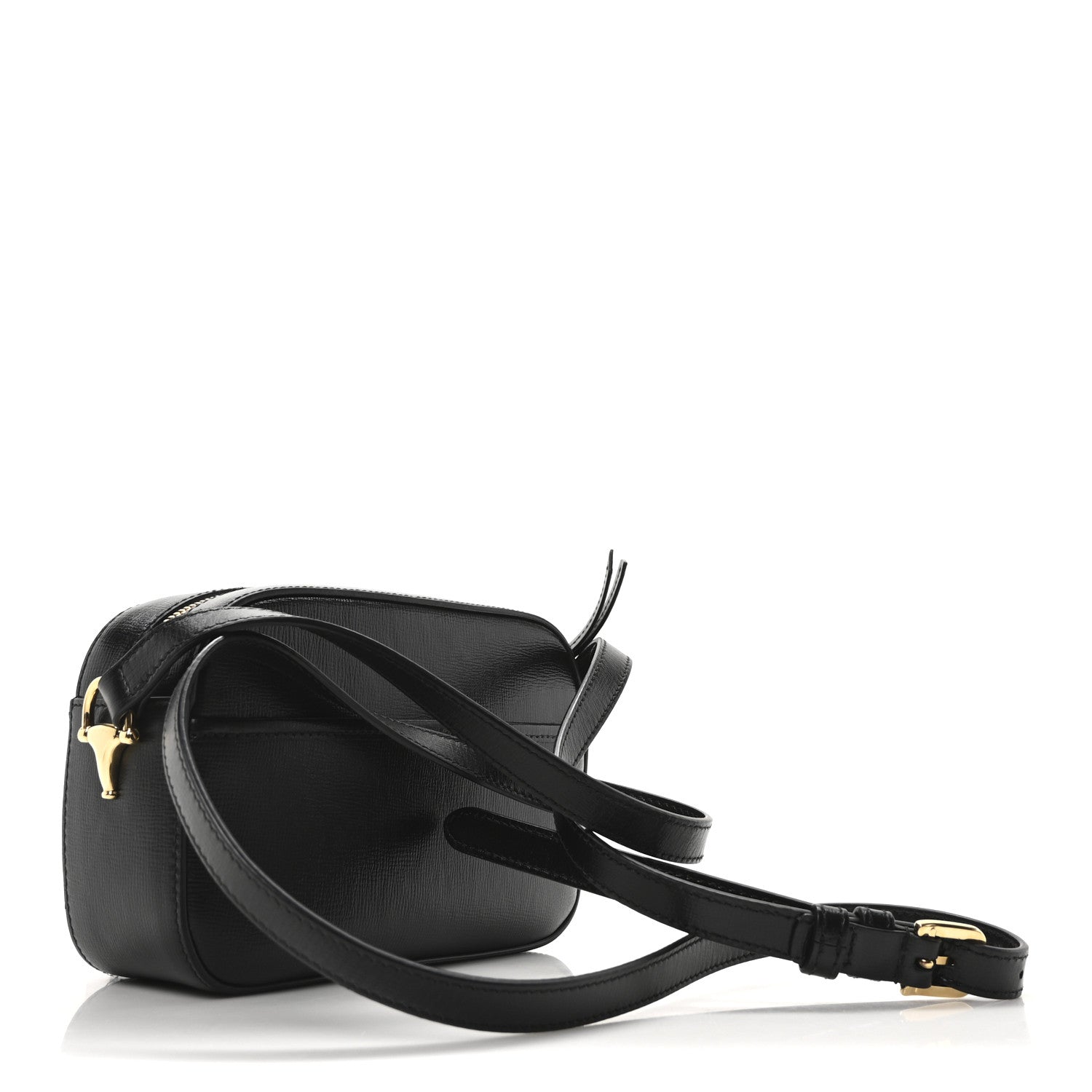 Calfskin Mini Horsebit 1955 Camera Shoulder Bag  Black