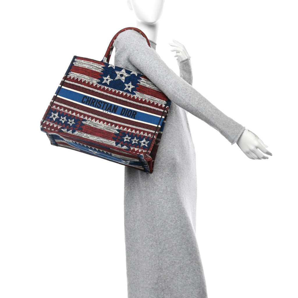 Canvas Embroidered Exclusive US Book Tote Multicolor