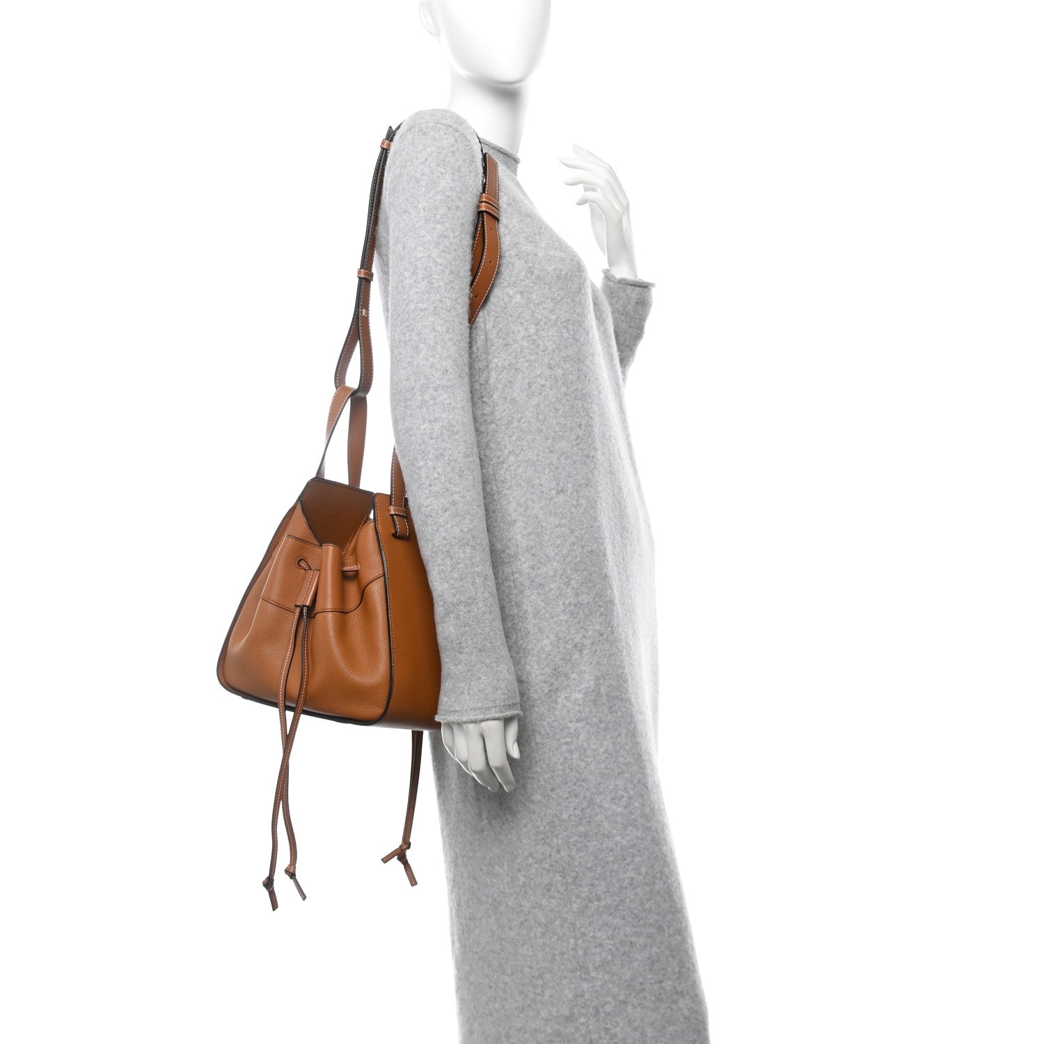 Calfskin Small Hammock Shoulder Bag Tan