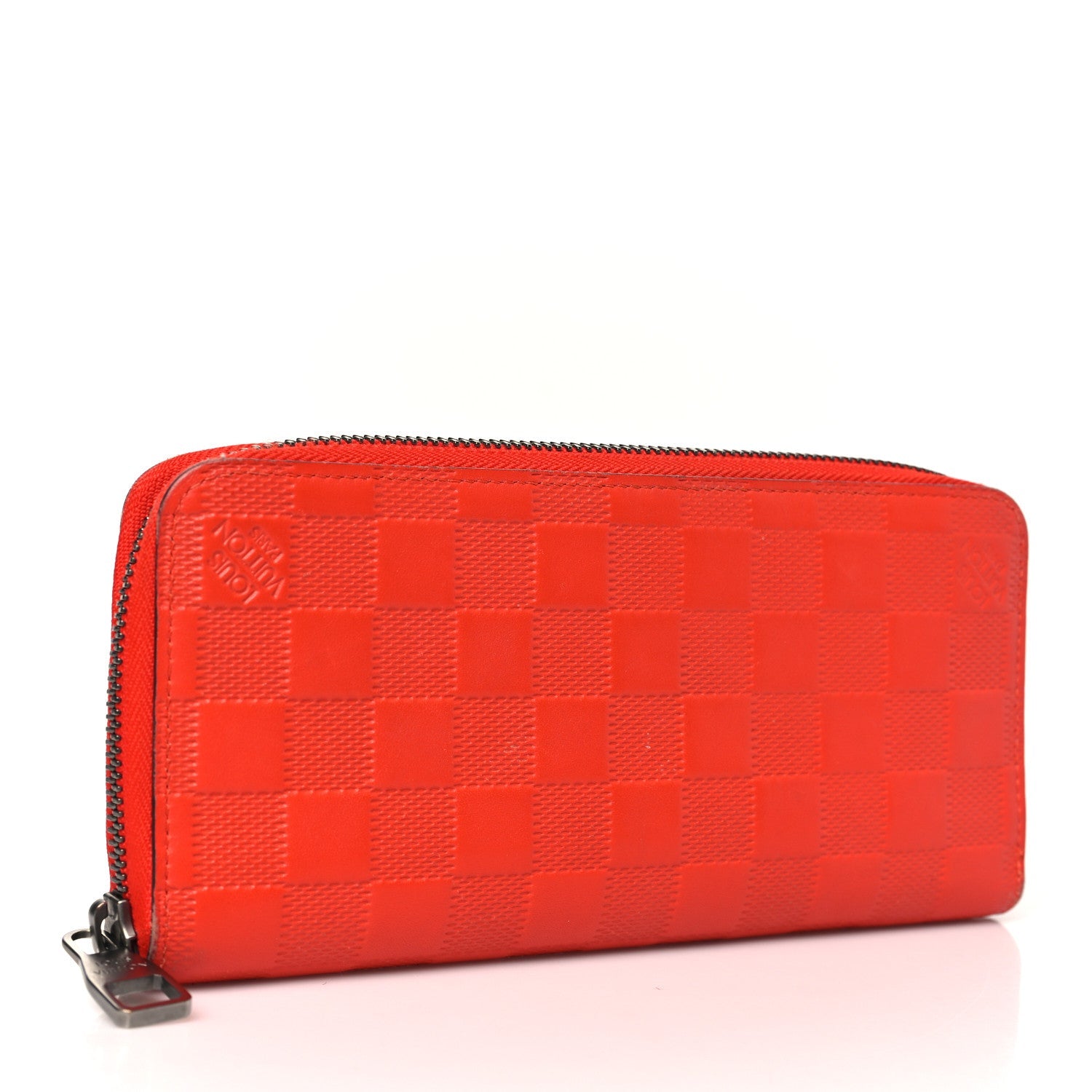 Damier Infini Zippy Vertical Wallet Magma