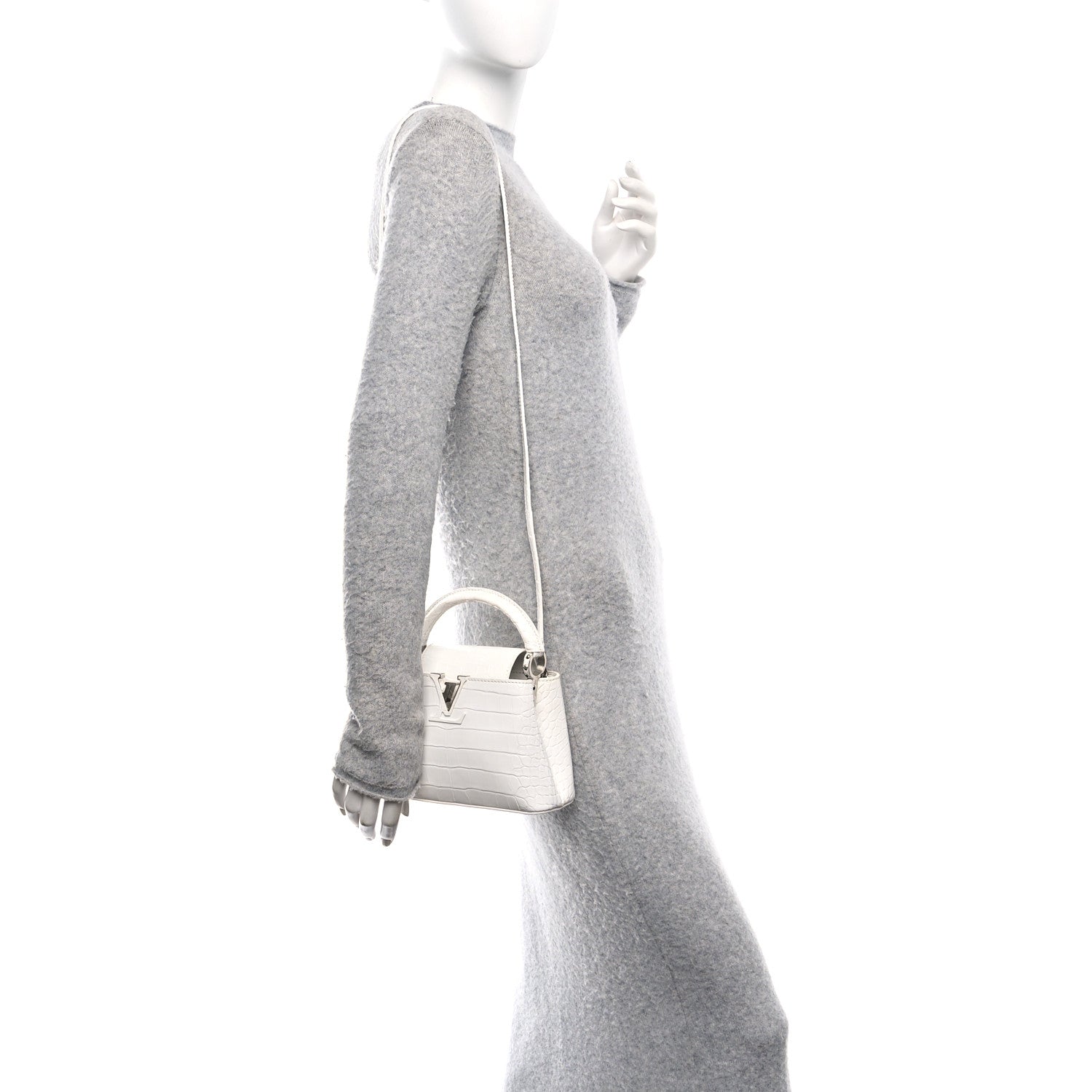 Crocodile Mini Capucines  White