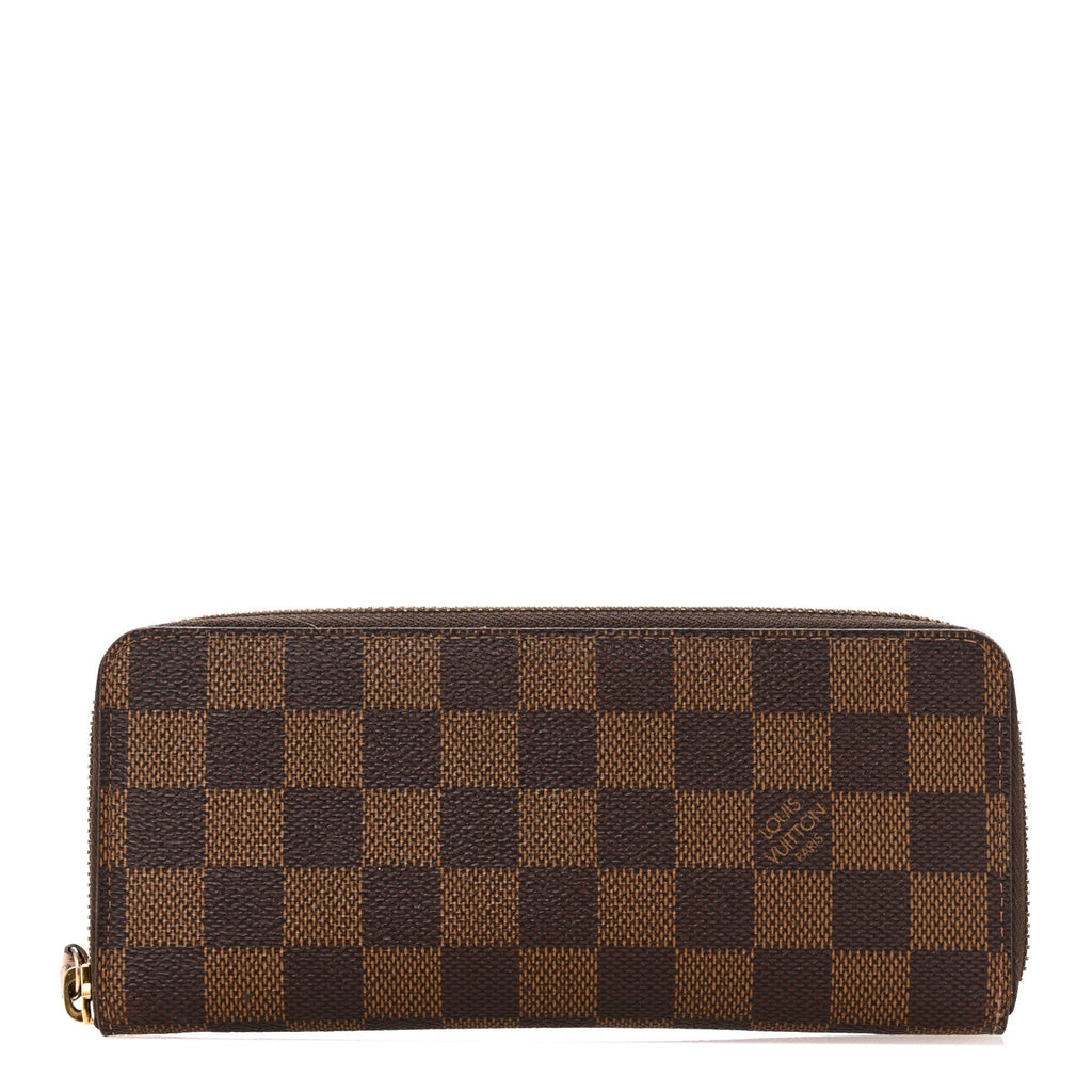 Damier Ebene Clemence Wallet Rose Ballerine