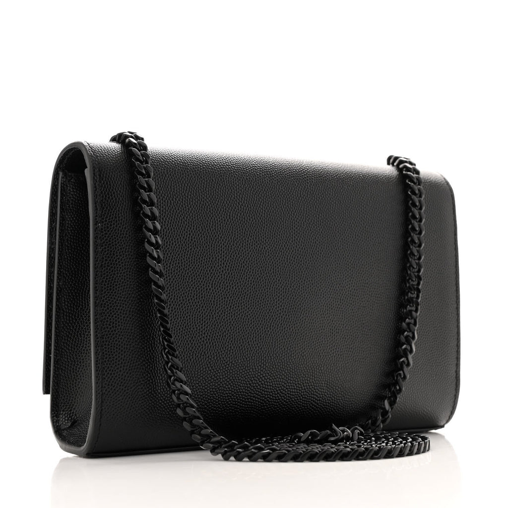 Grain De Poudre Small Monogram Monochrome Kate Satchel Black