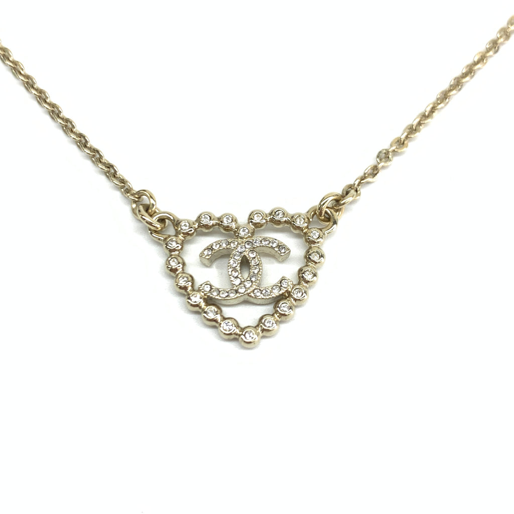 Chanel CC Heart Necklace